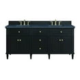 thumbnail image 1 of James Martin Vanities 72" Double Vanity, Black Onyx w/ 3 CM Charcoal Soapstone Quartz Top, 1 of 7