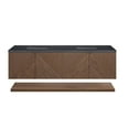 thumbnail image 1 of James Martin Vanities 72" Double Vanity, Chestnut w/ 3 CM Charcoal Soapstone Top, 1 of 6