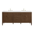 thumbnail image 1 of James Martin Vanities 485-V72-3Af Myrrin 72" Double Basin Wood Vanity Set - Mid-Century, 1 of 7