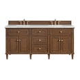 thumbnail image 1 of James Martin Vanities 424-V72-WLT-3ENC Lorelai 72" Double Basin Wood Vanity Set -, 1 of 7