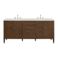 thumbnail image 1 of James Martin Vanities 485-V72-WLT-3LDL Myrrin 72" Double Basin Wood Vanity Set -, 1 of 7