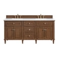 thumbnail image 1 of James Martin Vanities 424-V72-WLT-3WZ Lorelai 72" Double Basin Wood Vanity Set -, 1 of 7