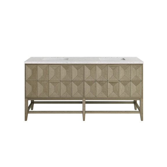 James Martin Vanities D100-V72-PBO-3EJP Emmeline 72" Free Standing Double Basin Vanity Set