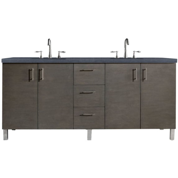 James Martin Vanities 850-V72-SOK-3CSP Metropolitan 72" Free Standing Or Wall Mounted /