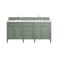 thumbnail image 1 of James Martin 650-V72-SC-3WZ Double Vanity Smokey Celadon w/ White Zeus Top, 1 of 6