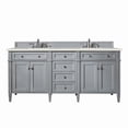 thumbnail image 1 of James Martin Vanities 650-V72-UGR-3LDL Brittany 72" Double Basin Poplar Wood Vanity Set -, 1 of 4