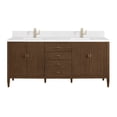thumbnail image 1 of James Martin Vanities 485-V72-WLT-1WZ Myrrin 72" Double Basin Wood Vanity Set -, 1 of 4