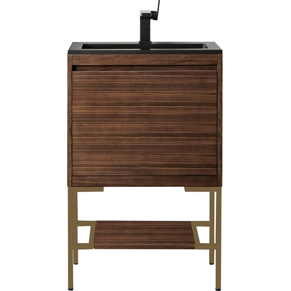 James Martin Vanities 801V23.6Rgdchb Milan 24" Free Standing Single Basin Poplar Vanity