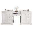 thumbnail image 1 of James Martin Vanities 82" Double Vanity Set, Bright White w/ 3 CM White Zeus Quartz Top, 1 of 7