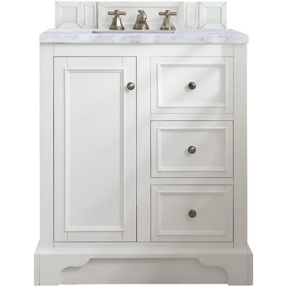 James Martin Vanities 825-V30-3Car De Soto 32" Free Standing Single Vanity Set - White