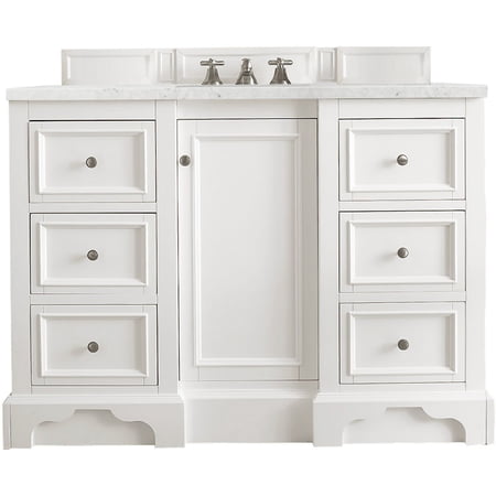 James Martin Vanities 825-V48-BW-3EJP De Soto 48" Free Standing Single Basin Vanity Set -