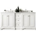 thumbnail image 1 of James Martin Vanities 825-V72-3Ejp De Soto 72" Double Basin Birch Wood Vanity Set - White, 1 of 7