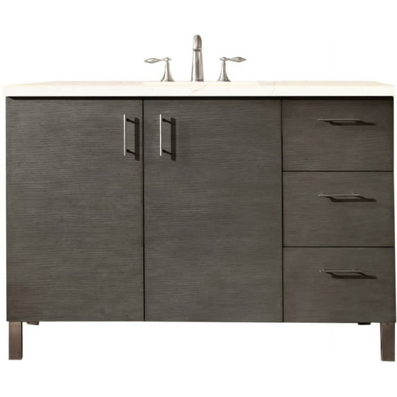James Martin Vanities 850-V48-3Emr Metropolitan 48" Free Standing Single Basin Hardwood