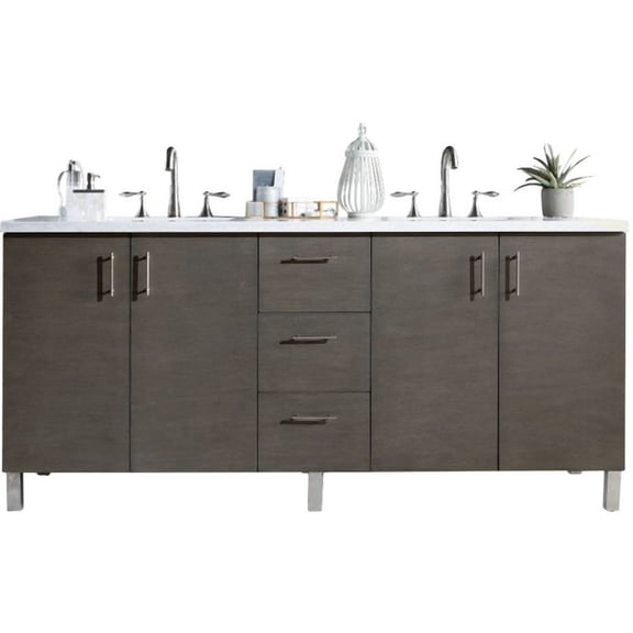 James Martin Vanities 850-V72-3Af Metropolitan 72" Free Standing Or Wall Mounted /