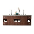 thumbnail image 1 of James Martin Vanities 860-V60d-3Af Sonoma 60" Wall Mounted Double Basin Wood Vanity Set, 1 of 6