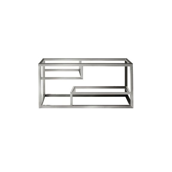 James Martin Vanities 983-B36 Columbia 36" Stainless Steel Cabinet Legs Only - Nickel