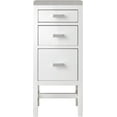 thumbnail image 1 of James Martin Vanities Addison 15"  Base Cabinet w/ Drawers, Glossy White w/ 3 CM Eternal Serena Top, 1 of 3