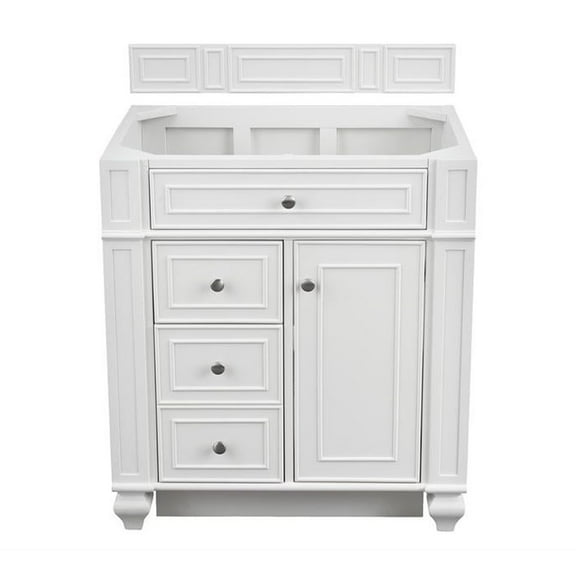 James Martin Vanities Bristol 30" Single Vanity, Bright White