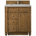 thumbnail image 1 of James Martin Vanities Bristol 30" Single Vanity, Saddle Brown, w/ 3 CM Eternal Serena Quartz Top, 1 of 7