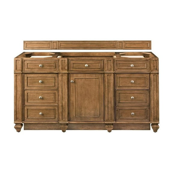 James Martin Vanities Bristol 60" Single Vanity, Saddle Brown