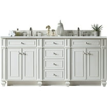 James Martin Vanities 157-V72-3Enc Bristol 72" Free Standing Double Basin Vanity Set -