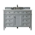 thumbnail image 1 of James Martin Vanities Brittany 48" Urban Gray Single Vanity w/ 3 CM Ethereal Noctis Quartz Top, 1 of 6