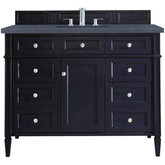 James Martin Vanities 650-V48-VBL-3CSP Brittany 48" Single Basin Poplar Wood Vanity Set -