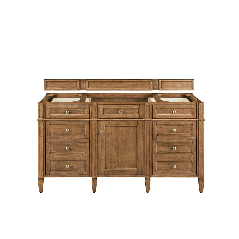 Brittany 60" Saddle Brown Single Freestanding Vanity Base