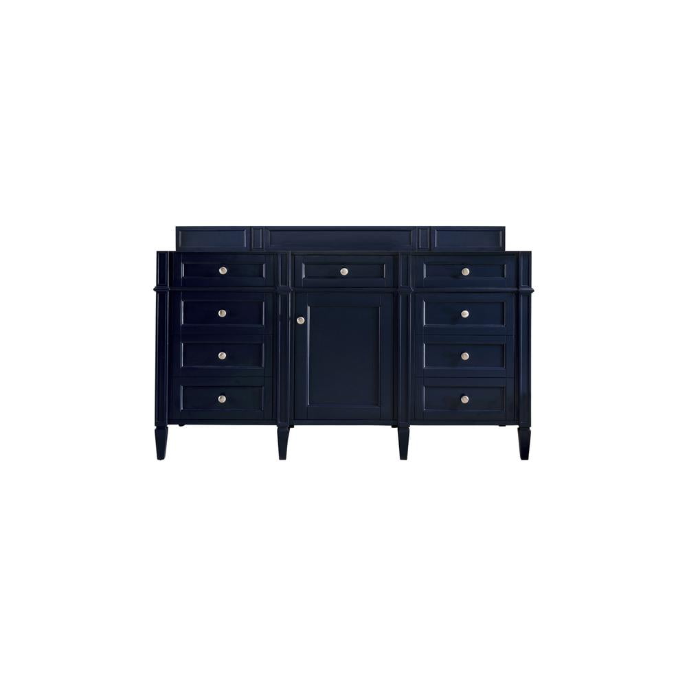 Victory Blue 59" Solid Wood Single Vanity with Veneer