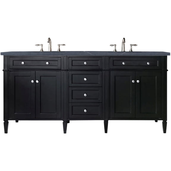 James Martin Vanities 650-V72-3Csp Brittany 72" Double Basin Poplar Wood Vanity Set -