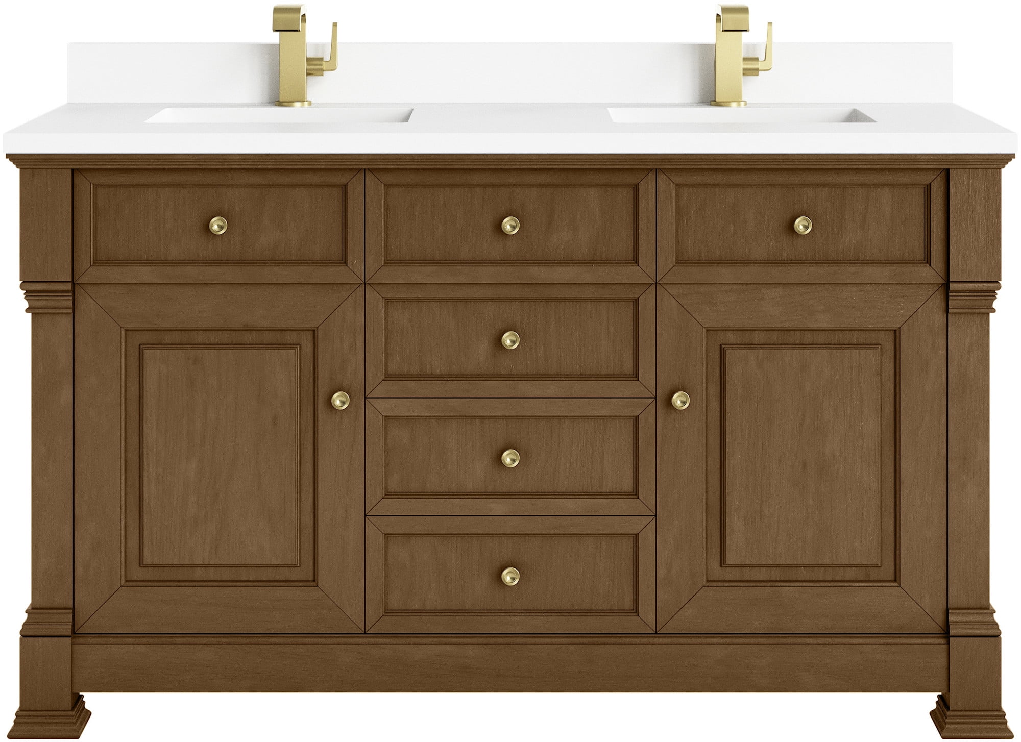 James Martin Vanities 547-V60d-1Wz Brookfield 60