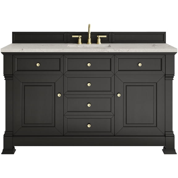James Martin Vanities 547-V60s-3Vsl Brookfield 60" Free Standing Single Basin Vanity Set -