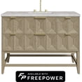 thumbnail image 1 of James Martin Vanities D100-V48-PBO-FVSL Emmeline 48" Free Standing Single Basin Ash Wood, 1 of 7