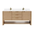 thumbnail image 1 of James Martin Vanities D225-V72-SSO-1WZ Solene 72" Free Standing Double Basin Vanity Set -, 1 of 6