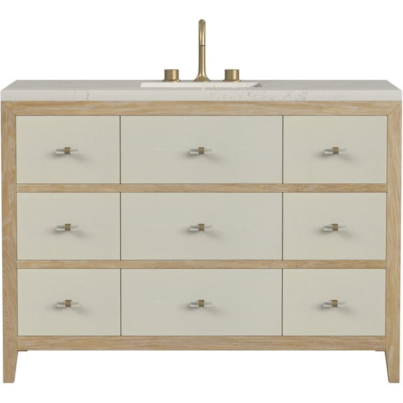 James Martin Vanities D604-V48-SHG-3SFR Celeste 48" Free Standing Single Basin Oak Wood