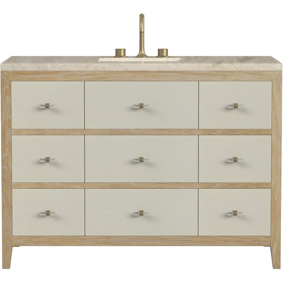 James Martin Vanities D604-V48-SHG-FTJR Celeste 48" Free Standing Single Basin Oak Wood