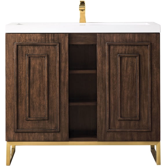 James Martin Vanities E110-V39.5-Rgd-Wg Alicante 40" Free Standing Single Wood Vanity Set