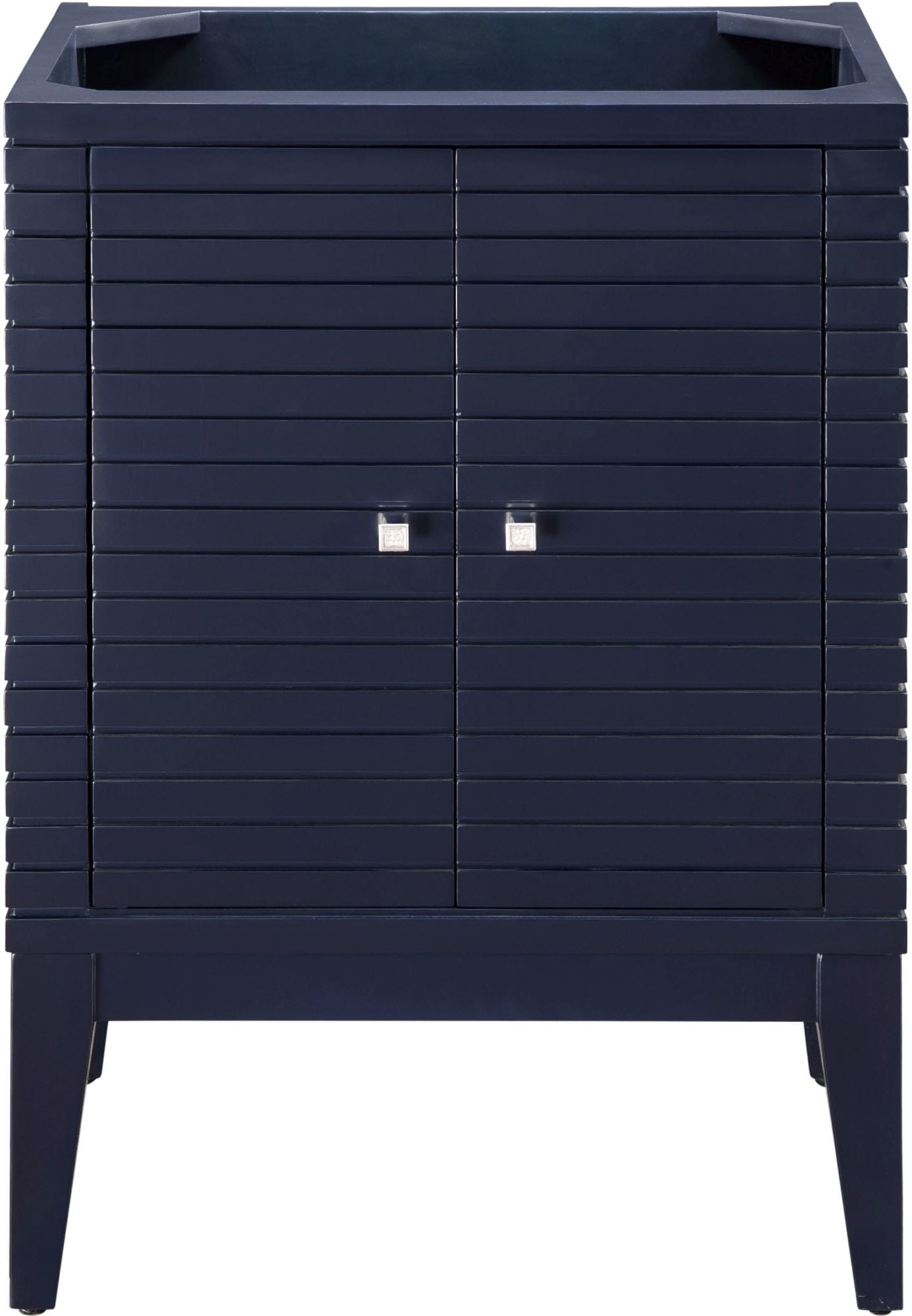 Navy Blue Solid Wood Modern Freestanding Bathroom Vanity