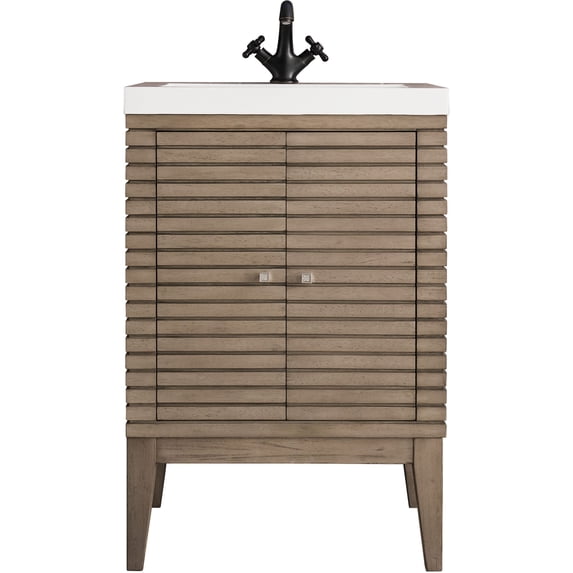James Martin Vanities E213v24wg Linden 24" Free Standing Single Basin Hardwood Vanity Set