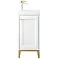 thumbnail image 1 of James Martin Vanities E303-V16-Rgd-Wg Chianti 16" Single Basin Hardwood Vanity Set - White, 1 of 7