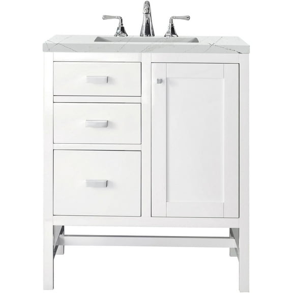 James Martin Vanities E444-V30-3Enc Addison 30" Free Standing Single Basin Poplar Vanity
