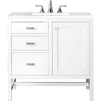 James Martin Vanities E444-V36-3Car Addison 36" Free Standing Single Basin Hardwood Vanity