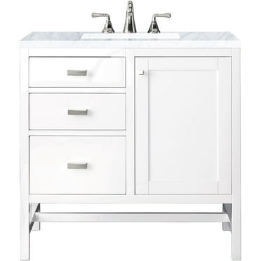 James Martin Vanities E444-V36-3Car Addison 36" Free Standing Single Basin Hardwood Vanity