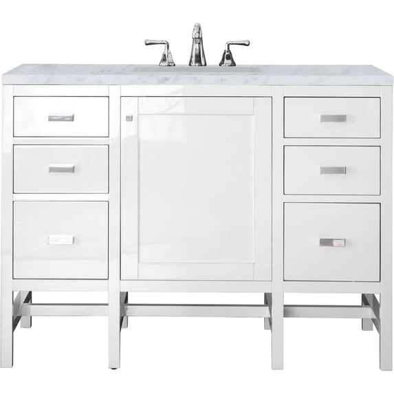 James Martin Vanities E444-V48-GW-3CAR Addison 48" Free Standing Single Basin Hardwood