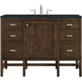 thumbnail image 1 of James Martin Vanities E444-V48-MCA-3CSP Addison 48" Free Standing Single Basin Hardwood, 1 of 7