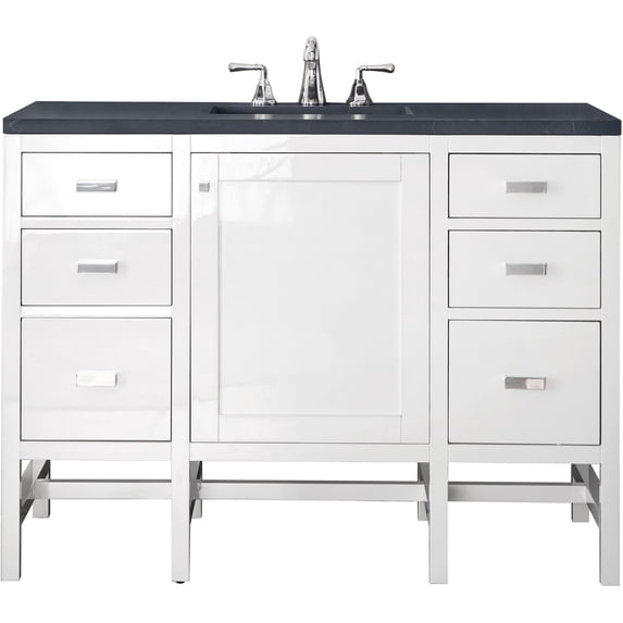 James Martin Vanities E444-V48-GW-3CSP Addison 48" Free Standing Single Basin Hardwood