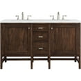 thumbnail image 1 of James Martin Vanities E444-V60d-3Af Addison 60" Free Standing Double Basin Hardwood Vanity, 1 of 6
