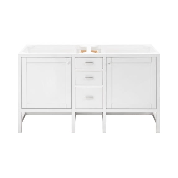 James Martin Vanities E444-V60D-GW Addison 60" Double Basin Hardwood Vanity Cabinet Only -