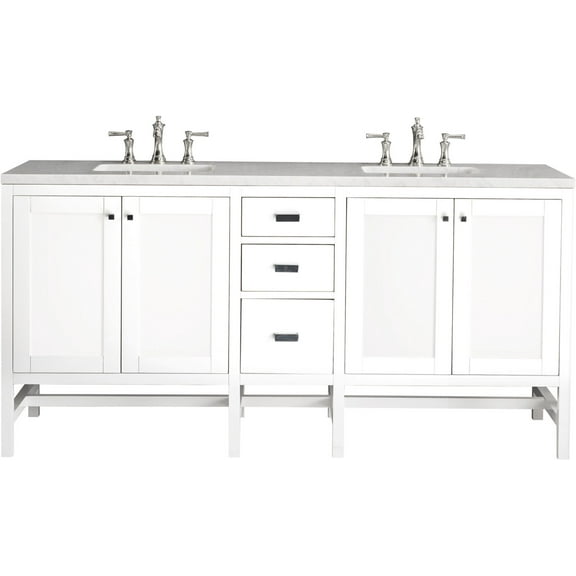James Martin Vanities E444-V72-3Af Addison 72" Free Standing Double Basin Hardwood Vanity