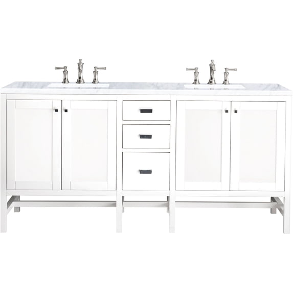 James Martin Vanities E444-V72-GW-3CAR Addison 72" Free Standing Double Basin Hardwood